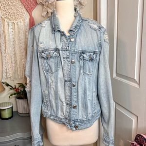 Cato Distressed Denim Jacket